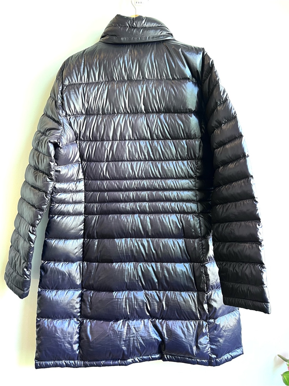 Andrew Marc Winter Iridescent Black Long Packable Premium Down Puffer Coat - Picture 7 of 11